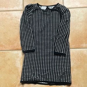 Talbot's kid's girl's (6) black and white cotton dress
